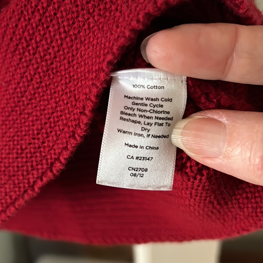 Talbots small, ribbed, scooped neck Sweater - Picture 13 of 16
